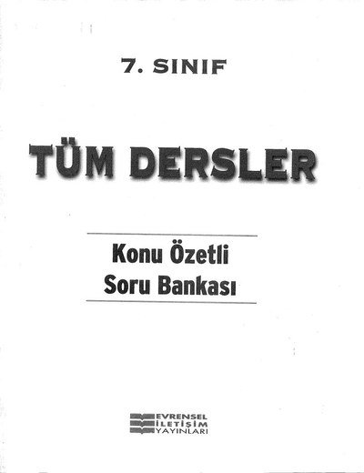 TÜM DERSLER KONU ÖZETLİ SORU BANKASI YKS Fotokopi