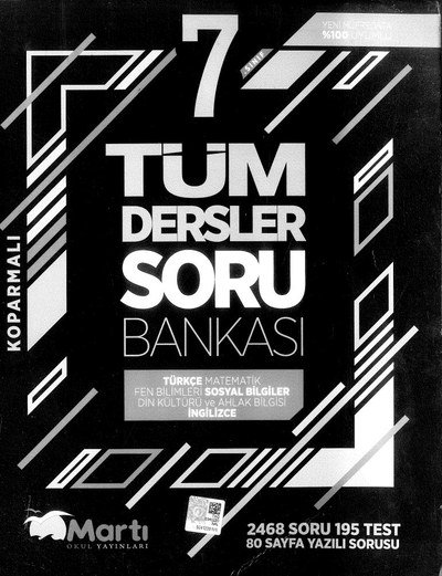 TÜM DERSLER SORU BANKASI YKS Fotokopi