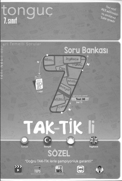 TAK-TİK'Lİ SÖZEL SORU BANKASI YKS Fotokopi