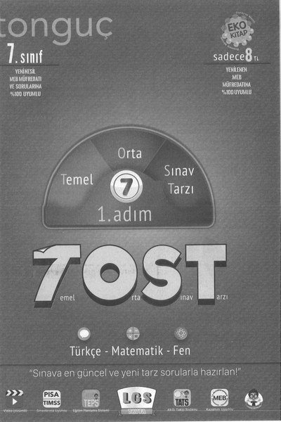 TEMEL ORTA SINAV TARZI 1. ADIM TOST YKS Fotokopi