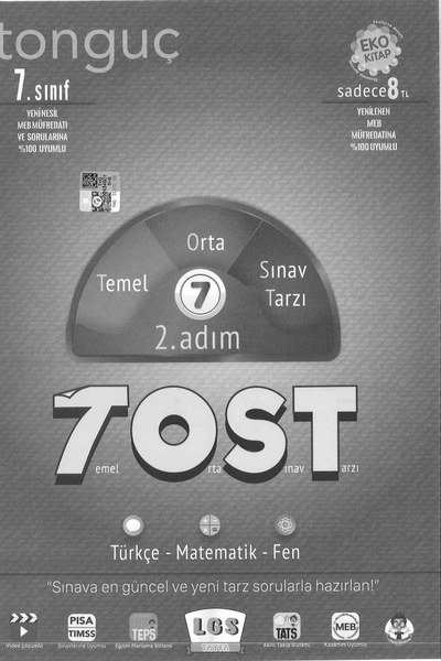 TEMEL ORTA SINAV TARZI 2. ADIM TOST YKS Fotokopi