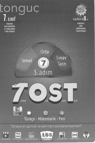 TEMEL ORTA SINAV TARZI 3. ADIM TOST YKS Fotokopi