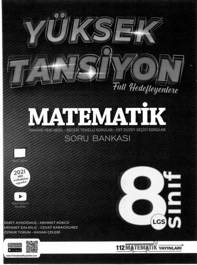 YÜKSEK TANSİYON MATEMATİK SORU BANKASI YKS Fotokopi
