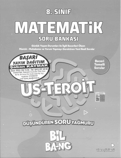 MATEMATİK SORU BANKASI US-TEROİT BİL BA-NG YKS Fotokopi