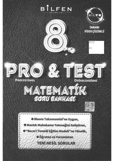 PRO & TEST MATEMATİK SORU BANKASI YKS Fotokopi