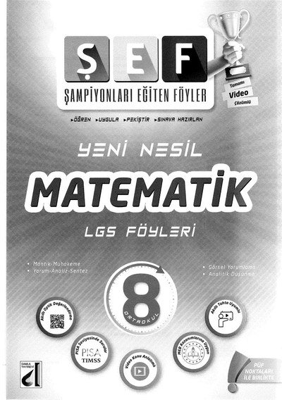 ŞEF ŞAMPİYONLARI EĞİTEN FÖYLER MATEMATİK LGS FÖYLERİ YKS Fotokopi