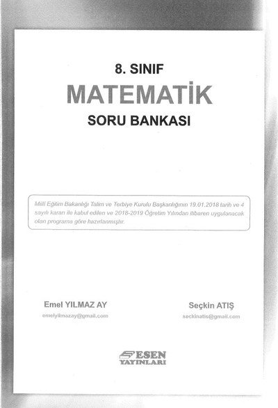MATEMATİK SORU BANKASI YKS Fotokopi