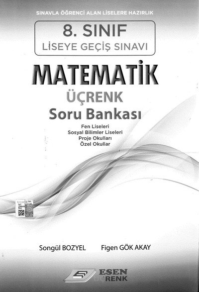 MATEMATİK ÜÇRENK SORU BANKASI YKS Fotokopi