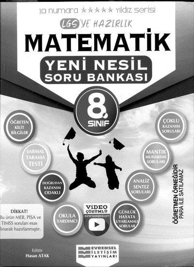 MATEMATİK YENİ NESİL SORU BANKASI YKS Fotokopi