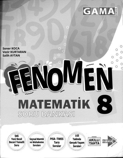 FENOMEN MATEMATİK SORU BANKASI YKS Fotokopi