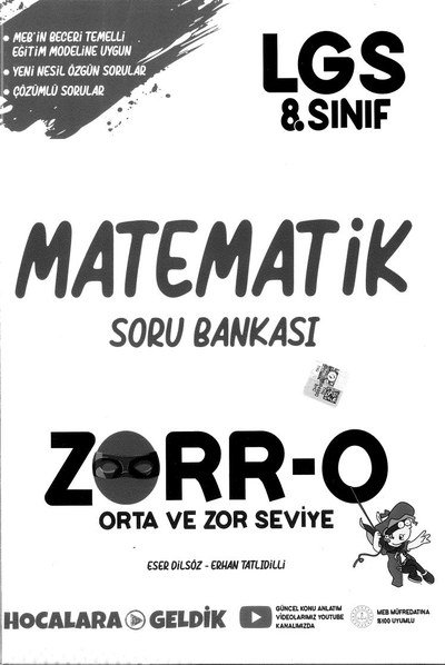 MATEMATİK SORU BANKASI ZORR-O YKS Fotokopi