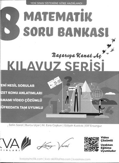 MATEMATİK SORU BANKASI KILAVUZ SERİSİ YKS Fotokopi