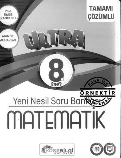 ULTRA YENİ NESİL SORU BANKASI MATEMATİK YKS Fotokopi