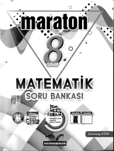 MARATON MATEMATİK SORU BANKASI YKS Fotokopi