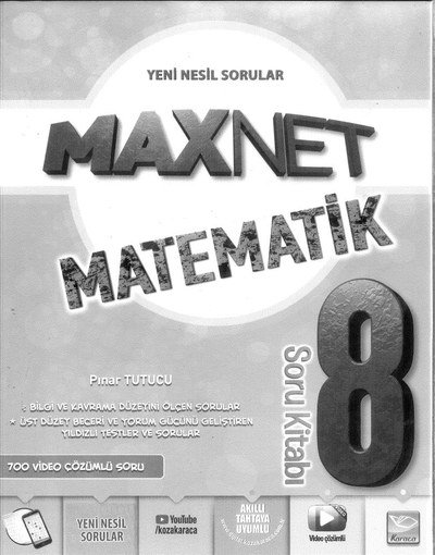 MAXNET MATEMATİK SORU KİTABI YKS Fotokopi