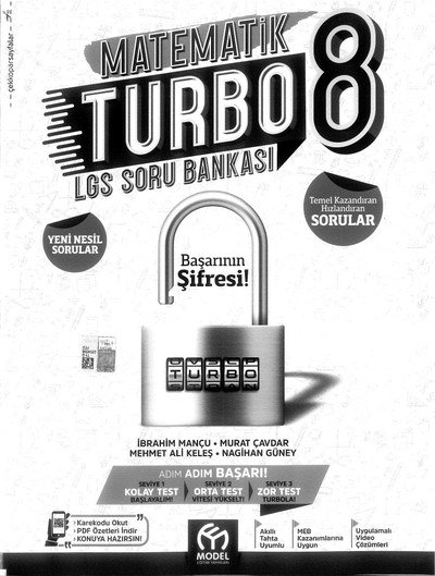 MATEMATİK TURBO LGS SORU BANKASI YKS Fotokopi