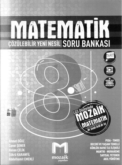 MATEMATİK ÇÖZÜLEBİLİR YENİ NESİL SORU BANKASI YKS Fotokopi
