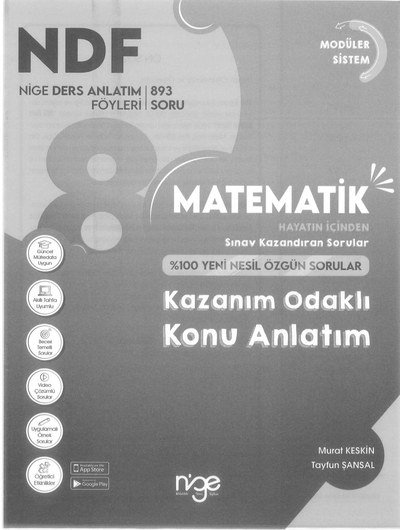 MATEMATİK KAZANIM ODAKLI KONU ANLATIM YKS Fotokopi