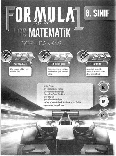 FORMULA 1 LGS MATEMATİK SORU BANKASI YKS Fotokopi