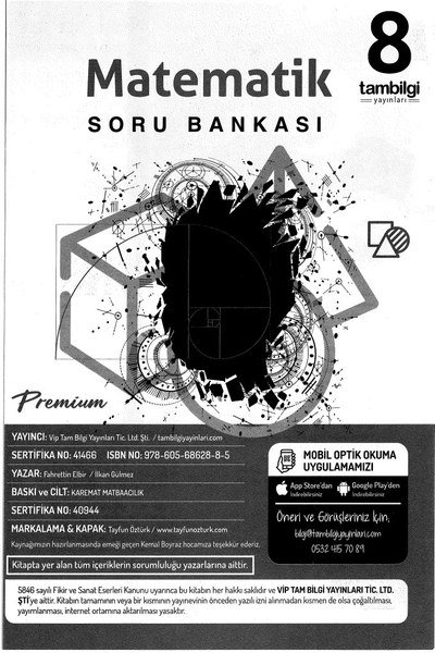 MATEMATİK SORU BANKASI YKS Fotokopi