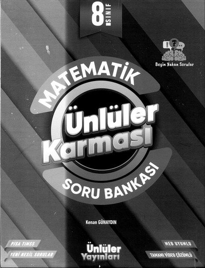 MATEMATİK ÜNLÜLER KARMASI SORU BANKASI YKS Fotokopi