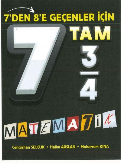 7'DEN 8'E GEÇENLER İÇİN TAM MATEMATİK YKS Fotokopi