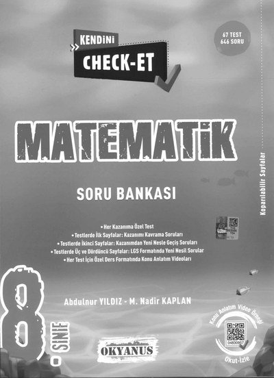 MATEMATİK SORU BANKASI KENDİNİ CHECK-ET YKS Fotokopi