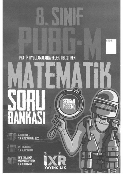 PUBG MATEMATİK SORU BANKASI YKS Fotokopi