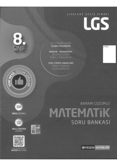 MATEMATİK SORU BANKASI TAMAMI ÇÖZÜMLÜ YKS Fotokopi