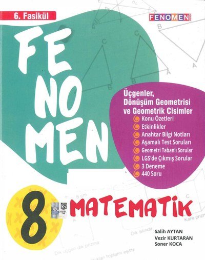 FENOMEN MATEMATİK SORU BANKASI 6. FASİKÜL YKS Fotokopi