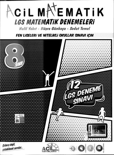ACİL MATEMATİK LGS MATEMATİK DENEMELERİ YKS Fotokopi