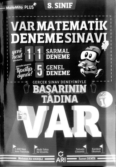VAR MATEMATİK DENEME SINAVI BAŞARININ TADINA VAR YKS Fotokopi