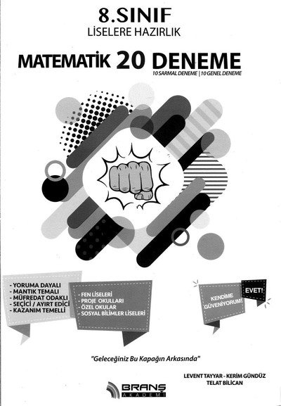 MATEMATİK 20 DENEME YKS Fotokopi