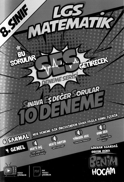 LGS MATEMATİK SES DENEME SERİSİ 10 DENEME YKS Fotokopi