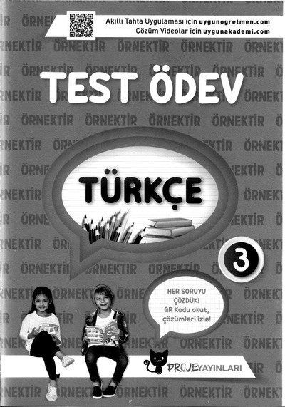 TÜRKÇE TEST ÖDEV YKS Fotokopi