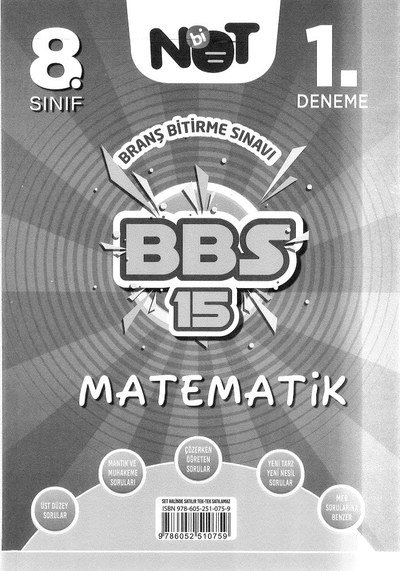 MATEMATİK BBS 15 YKS Fotokopi