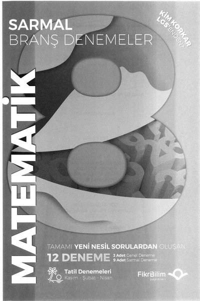 SARMAL BRANŞ DENEMELERİ MATEMATİK 12 DENEME YKS Fotokopi