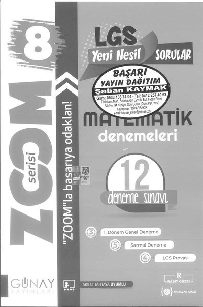 LGS YENİ NESİL SORULAR MATEMATİK DENEMELERİ YKS Fotokopi