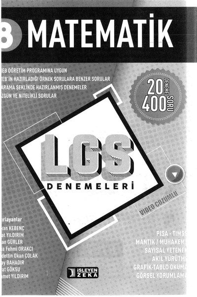 MATEMATİK LGS DENEMELERİ 20 DENEME YKS Fotokopi