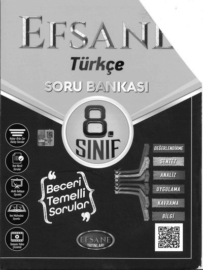 EFSANE TÜRKÇE SORU BANKASI YKS Fotokopi