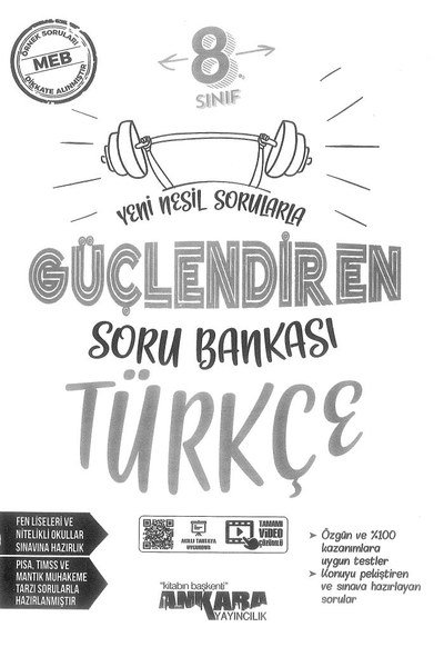 GÜÇLENDİREN SORU BANKASI TÜRKÇE YKS Fotokopi