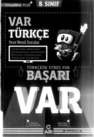 VAR TÜRKÇE BAŞARI VAR YKS Fotokopi