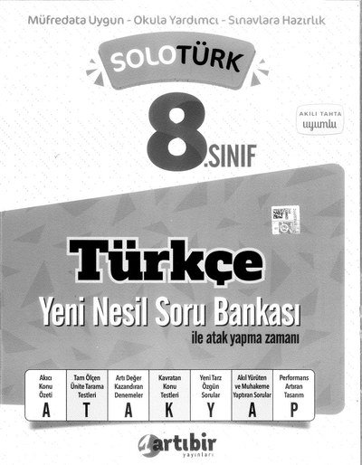 TÜRKÇE YENİ NESİL SORU BANKASI YKS Fotokopi