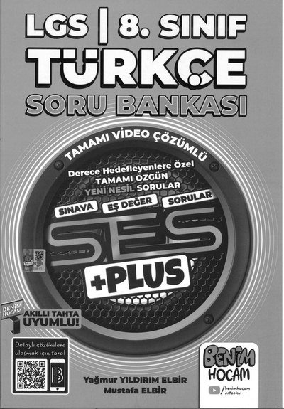 LGS TÜRKÇE SORU BANKASI YKS Fotokopi