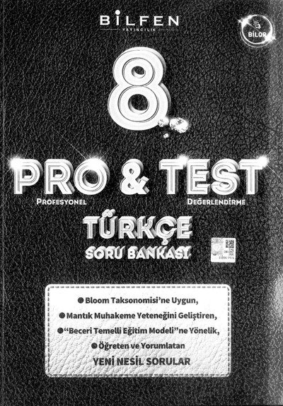 PRO & TEST TÜRKÇE SORU BANKASI YKS Fotokopi