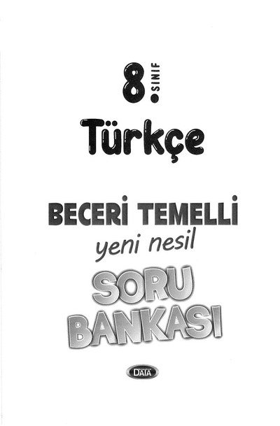 TÜRKÇE BECERİ TEMELLİ YENİ NESİL SORU BANKASI YKS Fotokopi