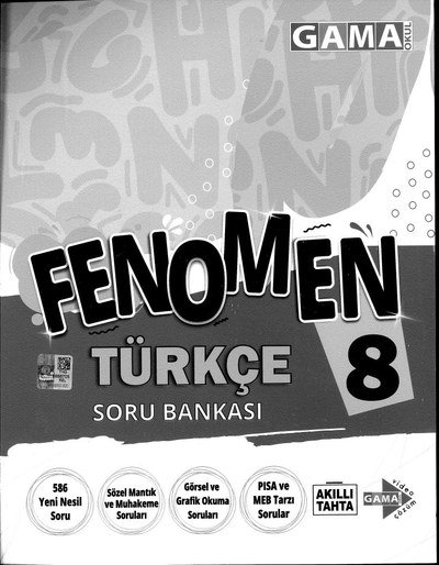 FENOMEN TÜRKÇE SORU BANKASI YKS Fotokopi