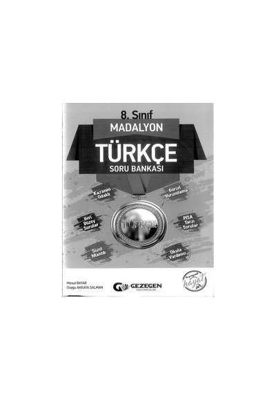 MADALYON TÜRKÇE SORU BANKASI YKS Fotokopi