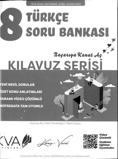 TÜRKÇE SORU BANKASI KILAVUZ SERİSİ YKS Fotokopi