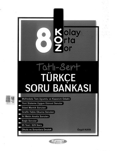 TATLI SERT TÜRKÇE SORU BANKASI YKS Fotokopi
